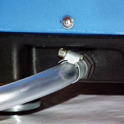 A self-draining crawl space dehumidifier connected to a sump pump system in Longview