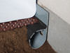 French Drain or Drain Tile system installed in a Oregon crawl space