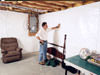 A basement wall covering for creating a vapor barrier on basement walls in Salem, Beaverton, Eugene, Portland OR, Vancouver WA