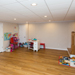 Remodeled basement playroom