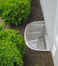 basement egress window well in Gresham