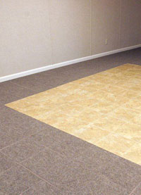 Basement Wood Flooring installed in Gresham, Oregon