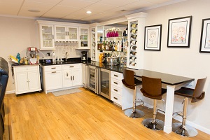 Bar in a Vancouver finished basement