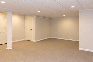A complete finished basement system in a Corvallis home