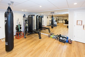 Installation of a basement gym in Vancouver
