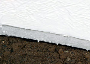 Insulation installed on a crawl space floor in Lake Oswego