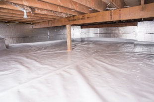 crawl space vapor barrier in Hillsboro installed by our contractors