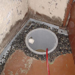 Installing a sump in a sump pump liner in a Salem home