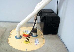 McMinnville installation of a submersible sump pump system