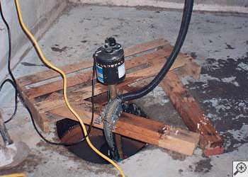 A McMinnville sump pump system that failed and lead to a basement flood.