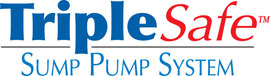 Sump pump system logo for our TripleSafe, available in areas like Dallas