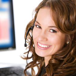 A basement waterproofing customer service specialist in Bend scheduling an appointment.