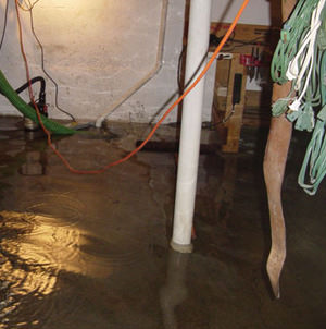 Foundation flooding in a Gresham,Oregon home