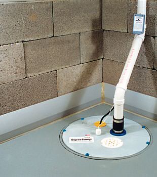 A baseboard basement drain pipe system installed in Albany