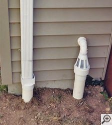 No-freeze basement drain discharge line in Springfield