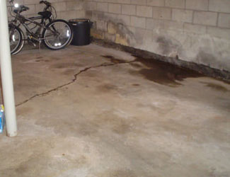 basement floor crack repair system in Oregon