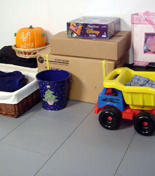 A concrete basement floor protected by our waterproof basement sub floor in Vancouver, OR