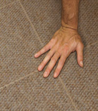 Carpeted Floor Tiles installed in Springfield, Oregon