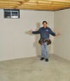 Hillsboro basement insulation covered by EverLast™ wall paneling, with SilverGlo™ insulation underneath