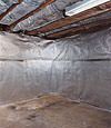 An energy efficient radiant heat and vapor barrier for a The Dalles basement finishing project