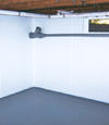 Salem, OR wet basement wall covering that tucks into a perimeter drainage system